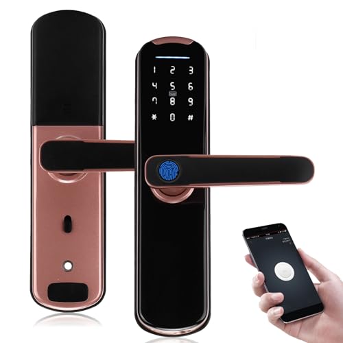 Intelligentes Fingerabdruck-Türschloss Keyless Entry Elektronischer Intelligenter Türgriff Anti-Diebstahl-Türhebelschloss Passwort IC-Karten-Entriegelung von Dioche