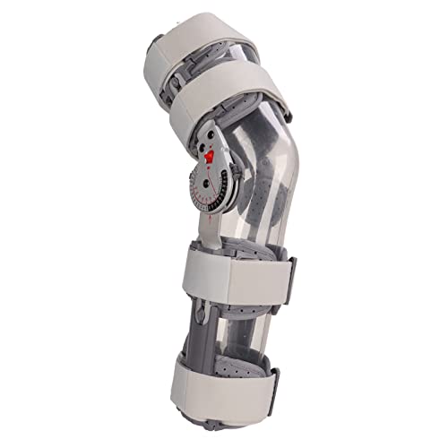 Knie Stabilisator ROM-Knieorthese Post-OP-Orthesenorthese mit Scharnier, Verstellbarer Rahmen aus Aluminiumlegierung Knieorthese Universal-Knie-Wegfahrsperre, Stabilisator FüR ACL MCL PCL von Dioche