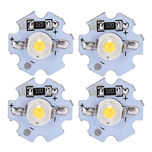 LED-Chip LED-Chip Aluminium 25 Stück 0,5 W 5 V Hochleistungs-LED-Lampen-Korn-Lichtquelle-Chip mit Aluminiumplatte (Natürliches Licht) von Dioche