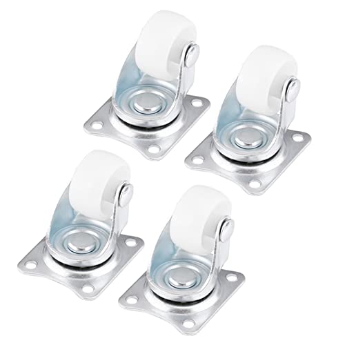 Lager Mini Bequeme Rad 4 Stück Universal Schwenk Rollen 1 Weißes Rollrad Für Möbel Trolley Stuhl von Dioche