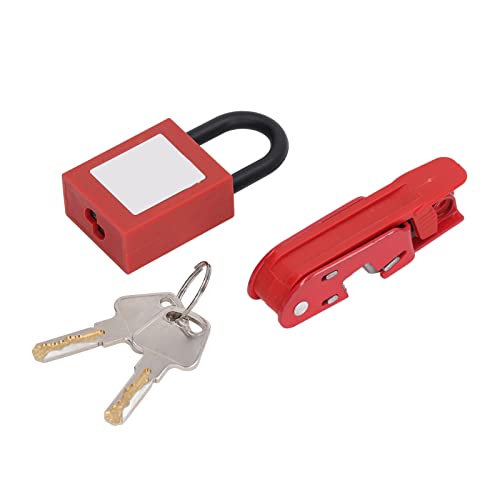 Dioche Leistungsschalter-Sperr-Kit, Rot, Hochfeste Leistungsschalter-Verriegelung mit Isolierendem, Feuerfestem Nylon-Vorhängeschloss für Elektrische Energie, Chemie, Industrie Dioche Leistungsschalter-Sperr-Kit, Rot, Hochfeste Leistungsschalter-Verriegelung mit Isolierendem, Feuerfestem Nylon-Vorhängeschloss für Elektrische Energie, Chemie, Industrie von Dioche