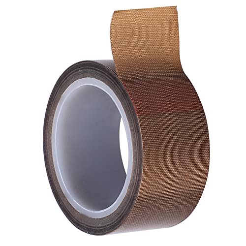 Ptfe-Klebeband Ptfe-Klebeband Ptfe Ptfe-Klebeband Hochtemperatur-Tuchisolierung Kleberolle Vakuumversiegelungsmaschine Verbrauchsmaterialien (Dicke 0,13 * Breite 25 mm * Länge 10 m) von Dioche