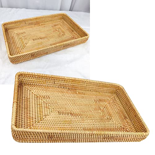 Rattan-Tablett, Couchtisch-Tablett. Rattan-Tablett, Elegantes Design, Passend zu Ihren Vorhandenen Möbeln und Designvorlieben. Korbtablett Zur Aufbewahrung von Snacks, Brot und Rattan-Tablett, Couchtisch-Tablett. Rattan-Tablett, Elegantes Design, Passend zu Ihren Vorhandenen Möbeln und Designvorlieben. Korbtablett Zur Aufbewahrung von Snacks, Brot und von Dioche