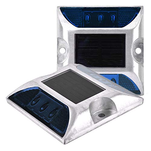 Solar Deck Lichter, 6 LED Solar Power Bodenmarkierungsleuchten wasserdichte Outdoor-Einfahrt Straße Stud Lampe für Schritt Bürgersteig Ground Pathway von Dioche