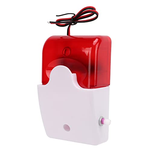 Sound Light Alarm Blinklicht 110 DB Hochdezibel Einstellbares Alarmhorn Öffentliche Plätze Notfall Evakuierung Sicherheitswarnung Alarm(24V) von Dioche