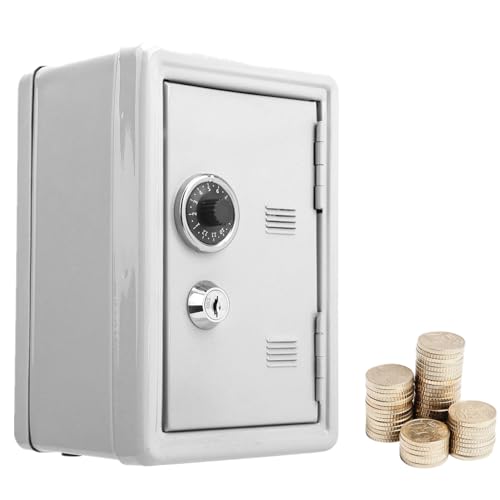 Spartresor, Schrank mit Simulation Code-Rad, Spardose für Kinder mit 2 Schlüssel, Aufbewahrungsbox für Geldwechsel, Metallverpackung, Ungefähr 18 * 12 * von Dioche