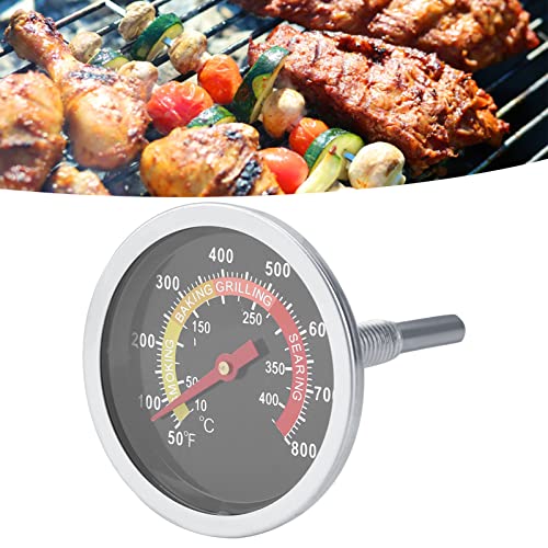 Thermometer für Backsteintüren von Backöfen, Grill, Le A, Kalibrator, Brennholz, Weber Q1400, 50~800 ℉, Edelstahl-Grillthermometer, Utensilien Zum Grillen von Dioche