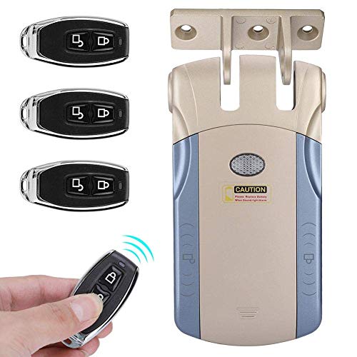 Home Security Wireless Invisible Keyless Electronic Lock Fernbedienung Touch Locked & Unlock(Gold) von Dioche