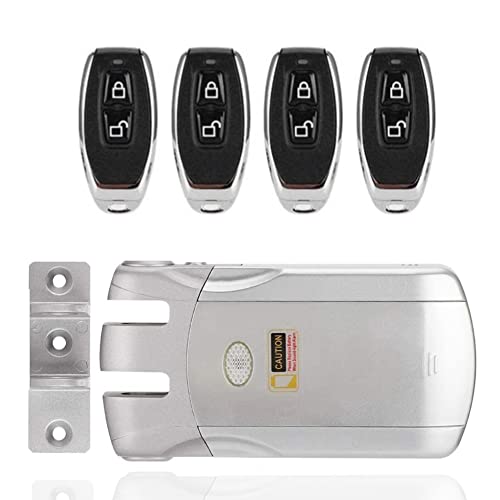 Unsichtbares Sicherheitsschloss, Türschloss-Set mit Fernbedienung, Einfaches Design WiFi Wireless Remote Smart Türschloss Unsichtbar Kein Schlüssel Berühren Schloss Home Security Lock von Dioche