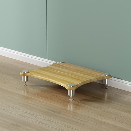 1/2/3/4-stufiger AV-Medienständer, Audio-Video-Etagen Aus Holz Und Metall, Audio-Schrank Und Stereo-Rack Für Verstärker, Empfänger, CD-Player Und Heimkinosystem(Walnut,1 Tier) von Diodceraic