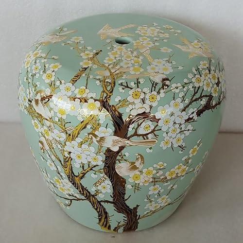 Diodceraic Keramischer Trommelgartenhocker, klassisches chinesisches Design für Außenlaubendekoration und Akzent im Innenwohnzimmer(B1) von Diodceraic