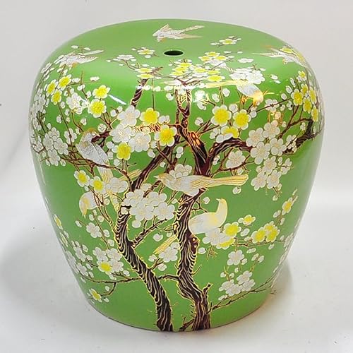 Diodceraic Keramischer Trommelgartenhocker, klassisches chinesisches Design für Außenlaubendekoration und Akzent im Innenwohnzimmer(B2) von Diodceraic