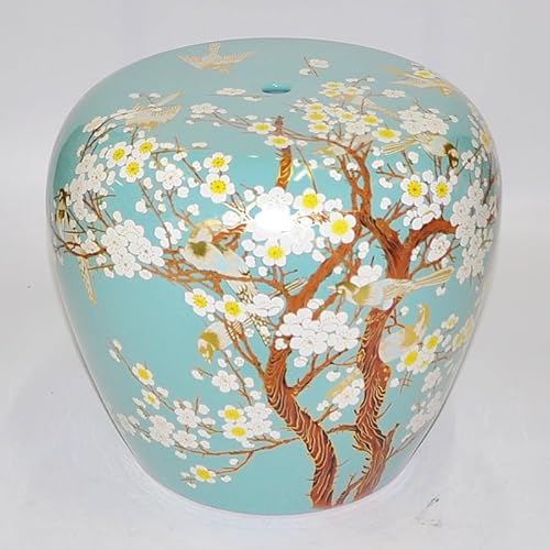 Diodceraic Keramischer Trommelgartenhocker, klassisches chinesisches Design für Außenlaubendekoration und Akzent im Innenwohnzimmer(C11) von Diodceraic