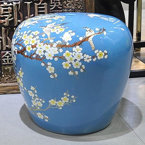 Diodceraic Keramischer Trommelgartenhocker, klassisches chinesisches Design für Außenlaubendekoration und Akzent im Innenwohnzimmer(C4) von Diodceraic