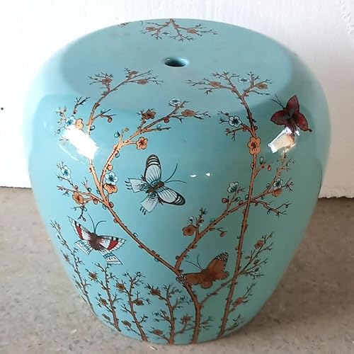 Diodceraic Keramischer Trommelgartenhocker, klassisches chinesisches Design für Außenlaubendekoration und Akzent im Innenwohnzimmer(C6) von Diodceraic