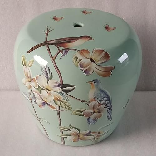 Diodceraic Keramischer Trommelgartenhocker, klassisches chinesisches Design für Außenlaubendekoration und Akzent im Innenwohnzimmer(C9) von Diodceraic