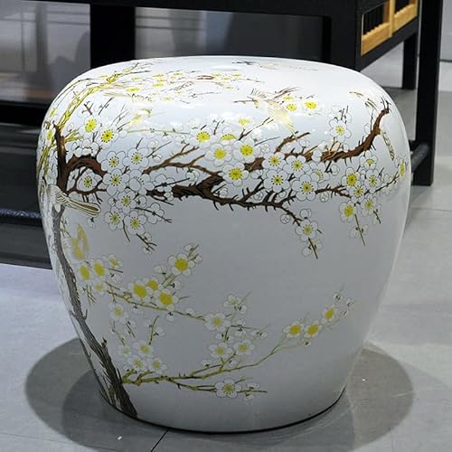 Diodceraic Keramischer Trommelgartenhocker, klassisches chinesisches Design für Außenlaubendekoration und Akzent im Innenwohnzimmer(D1) von Diodceraic