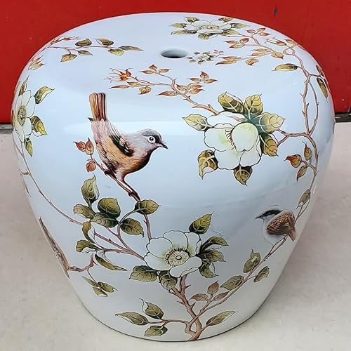 Diodceraic Keramischer Trommelgartenhocker, klassisches chinesisches Design für Außenlaubendekoration und Akzent im Innenwohnzimmer(D2) von Diodceraic