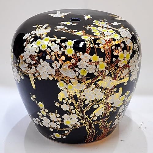 Diodceraic Keramischer Trommelgartenhocker, klassisches chinesisches Design für Außenlaubendekoration und Akzent im Innenwohnzimmer(I) von Diodceraic