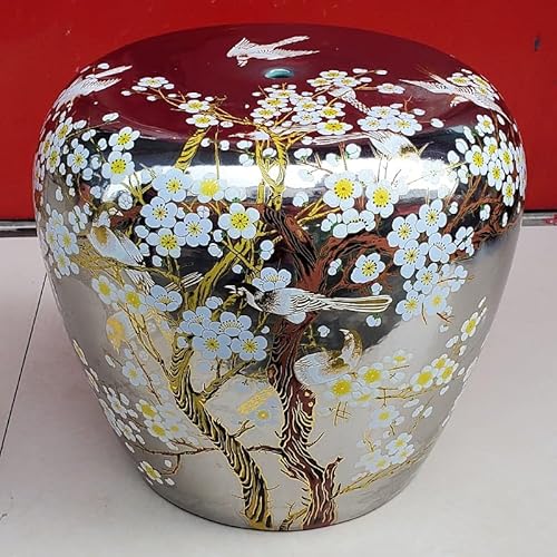 Diodceraic Keramischer Trommelgartenhocker, klassisches chinesisches Design für Außenlaubendekoration und Akzent im Innenwohnzimmer(J) von Diodceraic