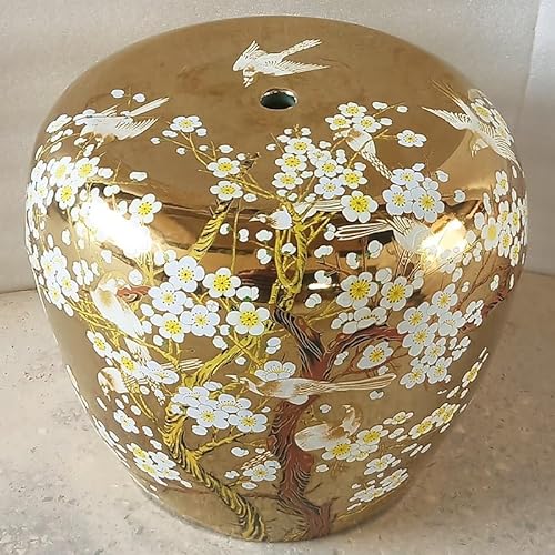 Diodceraic Keramischer Trommelgartenhocker, klassisches chinesisches Design für Außenlaubendekoration und Akzent im Innenwohnzimmer(K) von Diodceraic