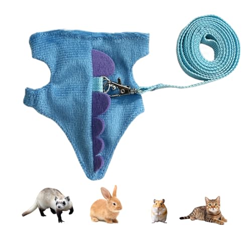 Dioeazh Hamstergeschirr | Verstellbares Geschirr Und Leine Tierweste,Weiches Zubehör Für Jungtiere Chinchillas Tägliche Spaziergänge Outdoor Unternehmungen von Dioeazh
