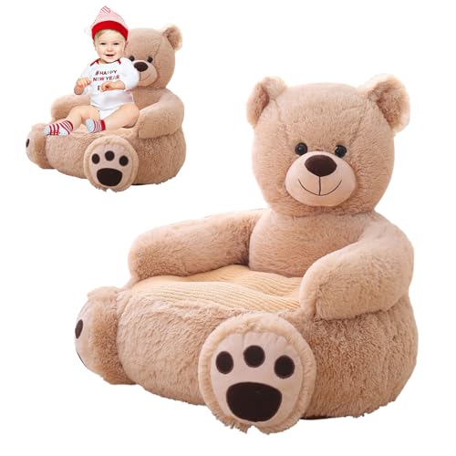 Dioeazh Kuscheliger Kleinkindersessel, Bärenform Kinderstuhl Sitzmöbel, Cartoon Möbel Plüschsofa für Lesen Entspannen Kinderzimmer Deko Dioeazh Kuscheliger Kleinkindersessel, Bärenform Kinderstuhl Sitzmöbel, Cartoon Möbel Plüschsofa für Lesen Entspannen Kinderzimmer Deko von Dioeazh