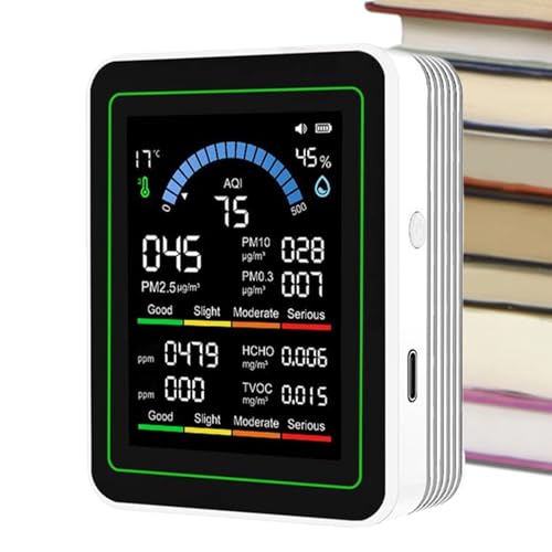Dioeazh Lufttester Für Zuhause | Luftqualität Monitor | Tragbarer Sensor Messgerät Mit Präziser Erfassung Für Büros Zimmer Haus Wohnung,Wohnraum Haushalt Dioeazh Lufttester Für Zuhause | Luftqualität Monitor | Tragbarer Sensor Messgerät Mit Präziser Erfassung Für Büros Zimmer Haus Wohnung,Wohnraum Haushalt von Dioeazh