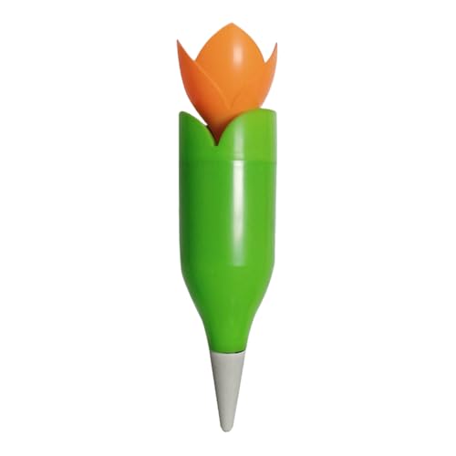 Tropfbewässerungsmaschine In Tulpenform, Automatisches Bewässerungsartefakt, Automatischer Pflanzeinsatz-Tropfer Für Topfblumen, Sukkulenten, Zimmerpflanzen, Gemüse, Gewächshaus, 6x6x23cm von Dioeazh