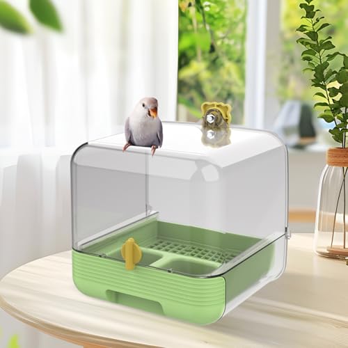 Vogelbadewanne, 20.8 x 18.8 x 18.5 cm 2 In 1Ausziehbarer Papageiens-Futterspender Mit Zwei Futtertrögen, Reinigen, Sicherer,für Wellensittich, Nymphensittich, Sittich, Fink Vogelbadewanne, 20.8 x 18.8 x 18.5 cm 2 In 1Ausziehbarer Papageiens-Futterspender Mit Zwei Futtertrögen, Reinigen, Sicherer,für Wellensittich, Nymphensittich, Sittich, Fink von Dioeazh