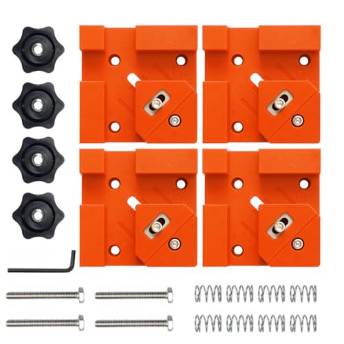 4 Stück Einstellbare 90 Grad Holzbearbeitung Klemmen Kastengelenk Klemmsysteme für präzise T-Gelenke Dados Stoßverbindungen Taschenloch Tischlerklemmen 4 Stück Einstellbare 90 Grad Holzbearbeitung Klemmen Kastengelenk Klemmsysteme für präzise T-Gelenke Dados Stoßverbindungen Taschenloch Tischlerklemmen von Diogeynu