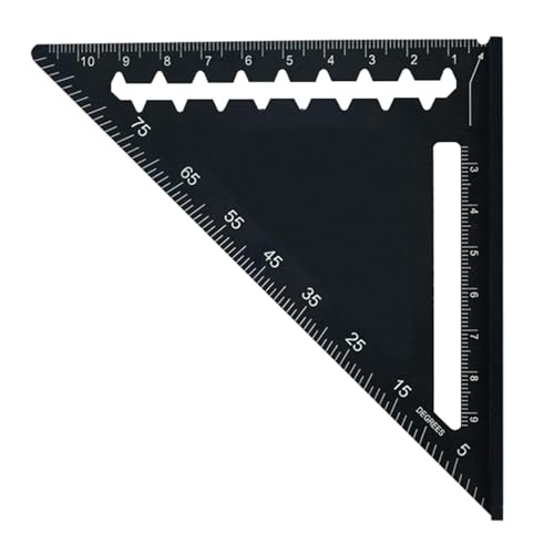 Aluminium-Lineal, Winkelmesser, Winkelmesser, Holzbearbeitung, Messwerkzeug, schnelles Ablesen, quadratisches Layout-Messwerkzeug, Aluminium-Holzbearbeitungs-Lineal von Diogeynu