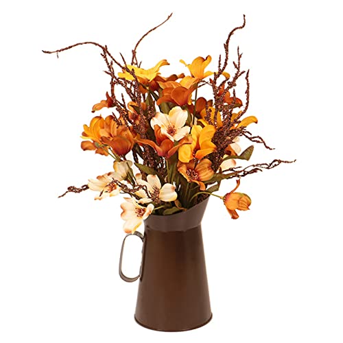Halloween-Blumeneimer, künstliche Blume, Ornament, Desktop-Dekoration für Thanksgiving, Bauernhaus, Herbstdekoration, Halloween-Blumentopf von Diogeynu