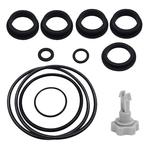 Pool Sandfilter Pumpen Dichtung Reparatur Set mit L Form O-Ringen und Luftablassventilen zur Leckverhinderung und Abdichtung Poolpumpen Luftablassventile Dichtung von Diogeynu