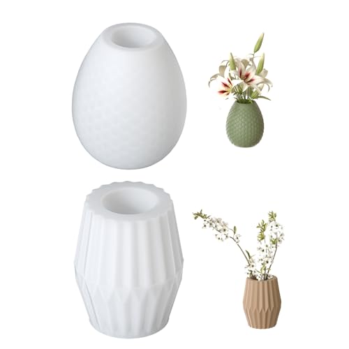 Silikonform mit Dracheneiern/gestreiften Blumenvasen, Gips, Zement für Heimdekoration, Basteln, Schmuck, Zubehör, handgefertigte Vasenform von Diogeynu