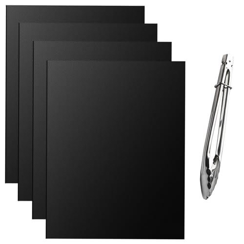 Diompirux 4 Stück 50x40cm Antihaft BBQ Grillmatten avec Inoxydable Pinces à barbecue, Hitzebeständig Backpapier Wiederverwendbar, Zuschneidbar, für Holzkohlegrill, Backofen, Elektronischen Grill Diompirux 4 Stück 50x40cm Antihaft BBQ Grillmatten avec Inoxydable Pinces à barbecue, Hitzebeständig Backpapier Wiederverwendbar, Zuschneidbar, für Holzkohlegrill, Backofen, Elektronischen Grill von Diompirux