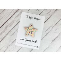 Lehrer Geschenk/Hölzerne Magnetkarte Superstar Lehrgehilfe Ende Des Schuljahres Jahresende Uk Anerkennung von DiosDesigns