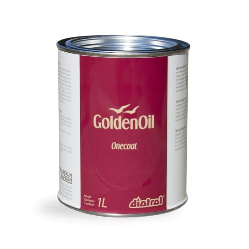 Diotrol Golden Oil Onecoat Profi Hartwachsöl für Holz im Innenbereich – Universal Holzöl lebensmittelecht für Arbeitsplatten, Möbel & Tische – Aschebraun 1 Liter von Diotrol