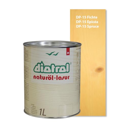 Diotrol Naturöl Lasur 1 Liter Profi Holzlasur Außen wetterfest | Natürliche & umweltfreundliche Lasur für Holz | Premium Holzschutzlasur Fichte Diotrol Naturöl Lasur 1 Liter Profi Holzlasur Außen wetterfest | Natürliche & umweltfreundliche Lasur für Holz | Premium Holzschutzlasur Fichte von Diotrol