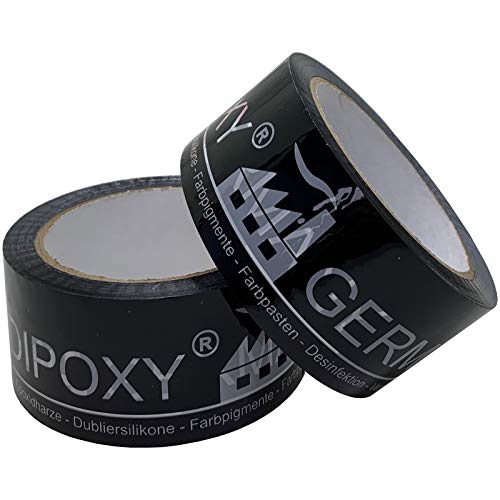 10x DIPOXY Formentrennband für Epoxidharze,Formen bauen aus Holz, Kunststoff usw. Schwarz von Dipoxy