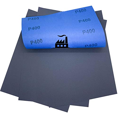 25x Dipoxy - Wasserfestes Schleifpapier P400 Bogen 230 x 280 mm für den Nassschliff von Dipoxy
