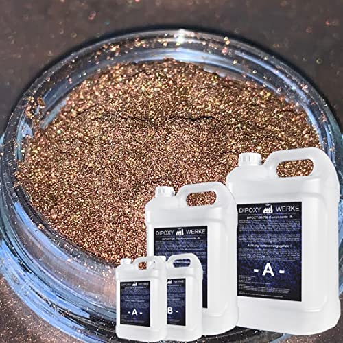 Dipoxy 2K-700 Epoxidharz mit Pigment 0,75kg + 10g Braun01 von Dipoxy