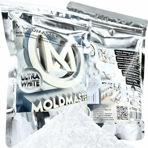 MoldMaster Gießpulver weiß Reliefgießpulver 1kg für Detailgetreue Reliefs, Kunst- und Bastelprojekte | Schnelltrocknend, Ungiftig, Vielseitig Einsetzbar MoldMaster Gießpulver weiß Reliefgießpulver 1kg für Detailgetreue Reliefs, Kunst- und Bastelprojekte | Schnelltrocknend, Ungiftig, Vielseitig Einsetzbar von Dipoxy