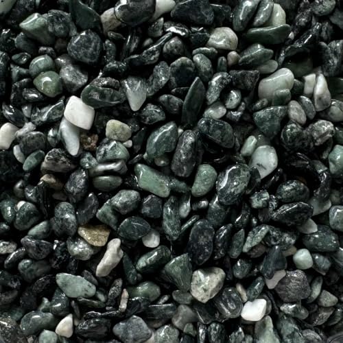 Steinteppich Epoxidharz Set Innen & Außen (ca. 28kg / 2-2,5m²) | 16 Farben | 25kg 2-4mm Marmorkies + 3L, 2K Epoxidharz Bindemittel | Für Balkon, Terrasse, Treppen, Garage (Verde Alpi) von Dipoxy