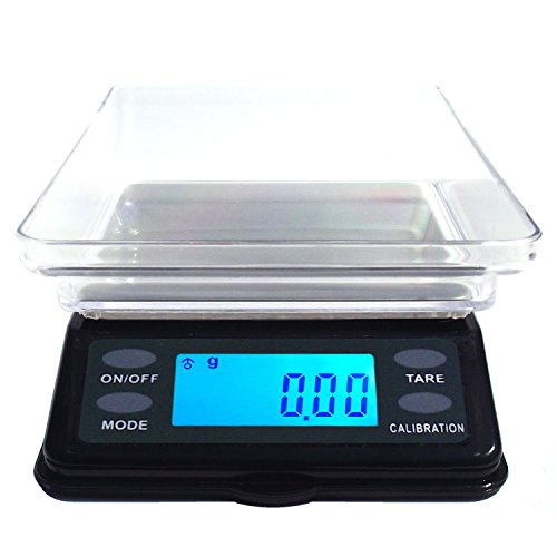 Dipse MTW Serie - Digitale Mini Tisch Waage mit Schutzdeckel 200g x 0,01g / 500g x 0,1g von DIPSE