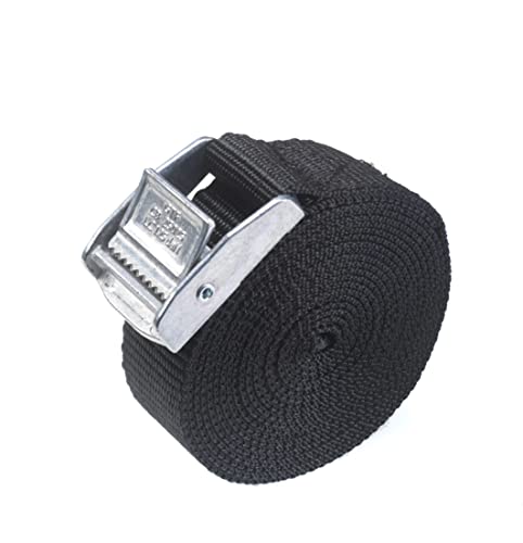 2 x Tragegurt mit Cam-Schnalle, 2,5 m x 25 mm, 250 kg, Schwarz, für Gepäck-Dachträger 2 x Tragegurt mit Cam-Schnalle, 2,5 m x 25 mm, 250 kg, Schwarz, für Gepäck-Dachträger von Direct Manufacturing