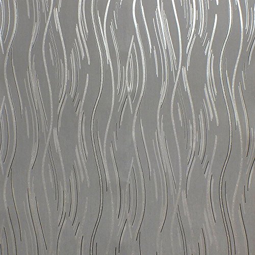 Glitzer-apete Schimmernd Strukturiertees Design mit Modernen Linien / Streifen, grau schwarz silber von Direct Wallpapers