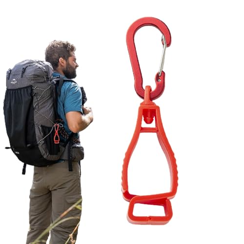 Dirfuny Handschuh-Greif-Clip-Halter | Edelstahl-Arbeitshandschuh-Halter, tragbare Schweißhandschuhe, Fäustling-Clips, Halter für Arbeits- und Sicherheitshandschuhe von Dirfuny
