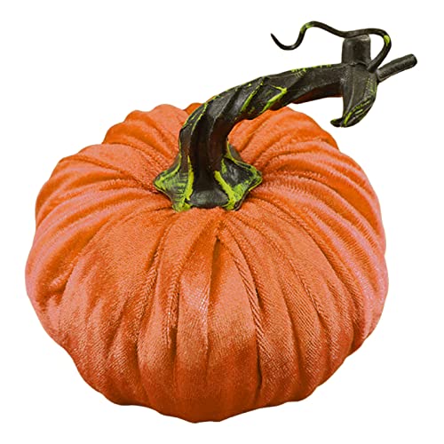 Dirfuny Künstliche Kürbisse im, kleine künstliche Samt-Kürbisse, Schaumstoff-Kürbisse für Herbsternte, Halloween, Urlaub, Dekoration, Dekoration von Dirfuny