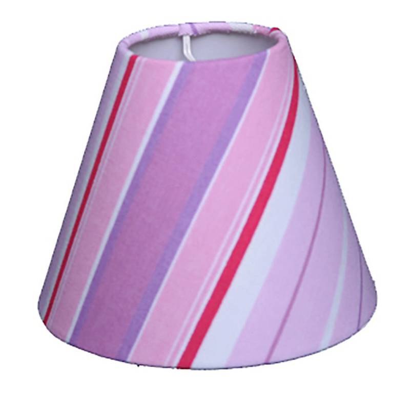 Dirk Davids Leuchten GmbH Lampenschirm Lampenschirm Aufstecker Streifen Lila Violett Rot 14-7-12cm von Dirk Davids Leuchten GmbH